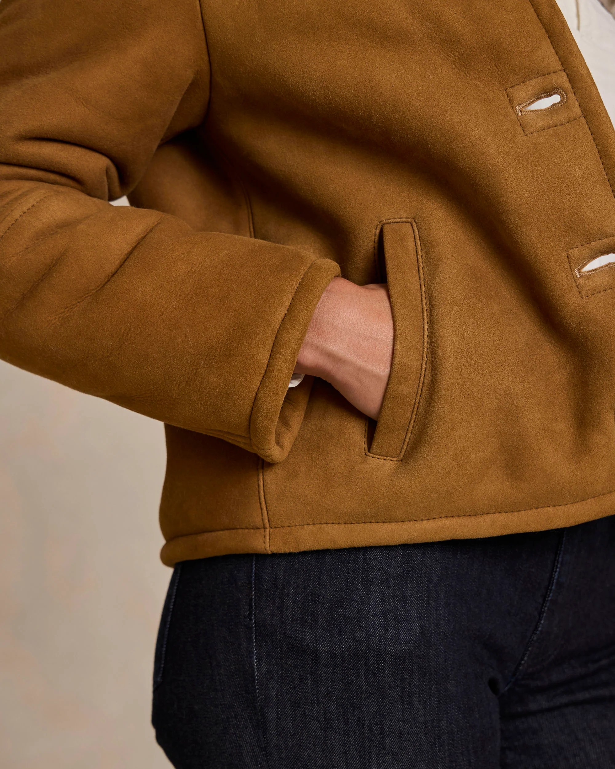 Women's Shearling Jacket - Image 14
