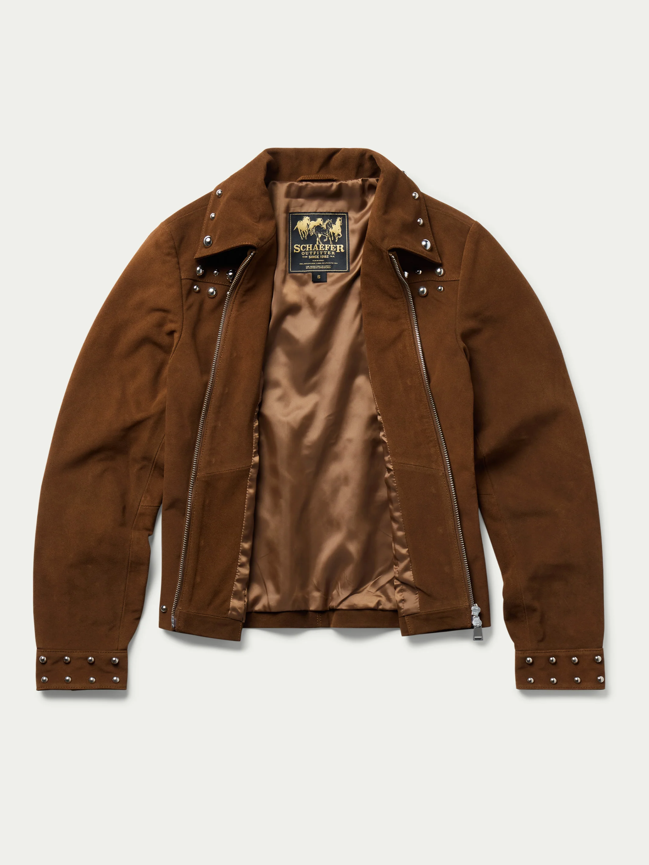Women's Studded Suede Jacket - Image 12