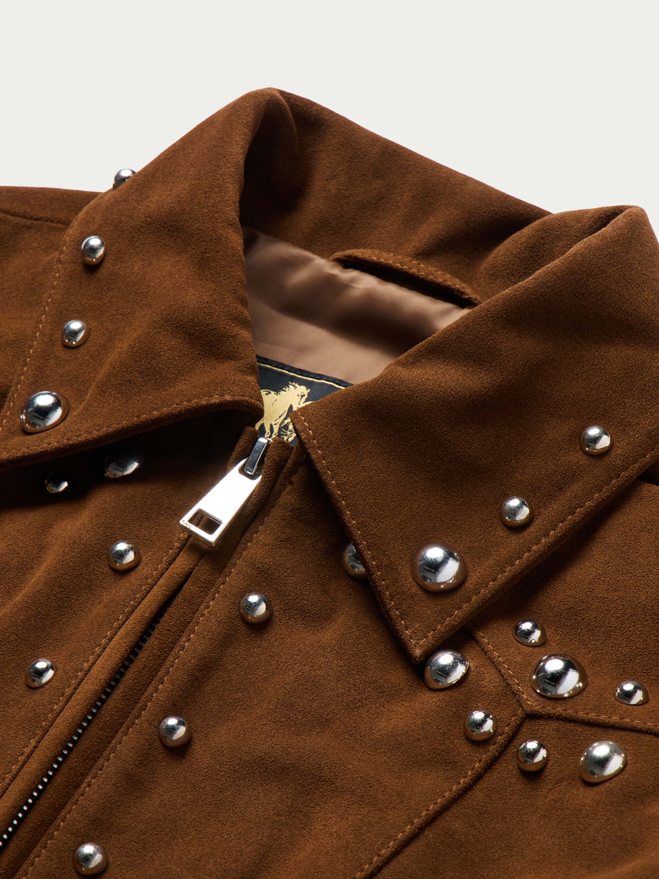 Women's Studded Suede Jacket - Image 13