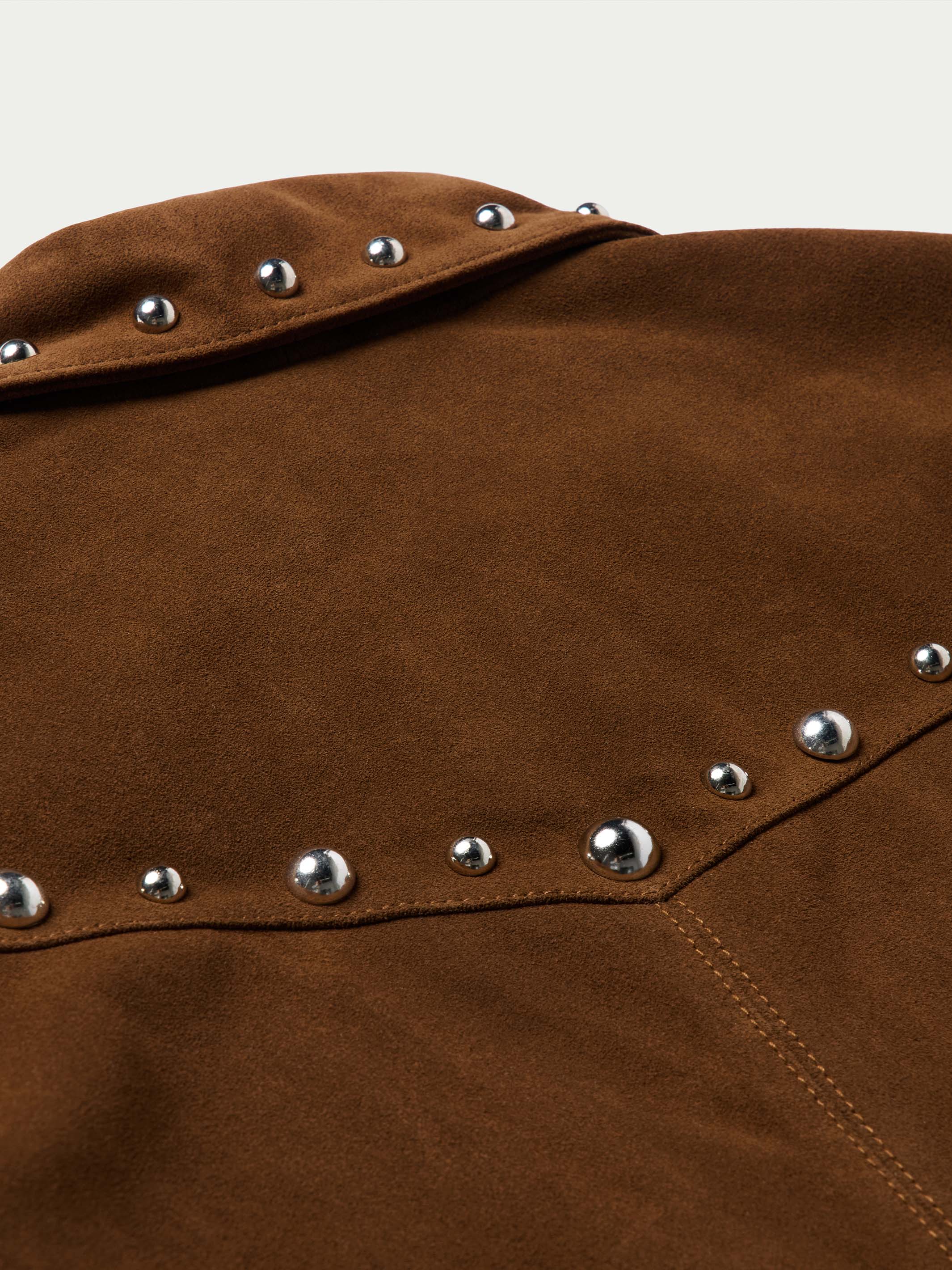 Women's Studded Suede Jacket - Image 16