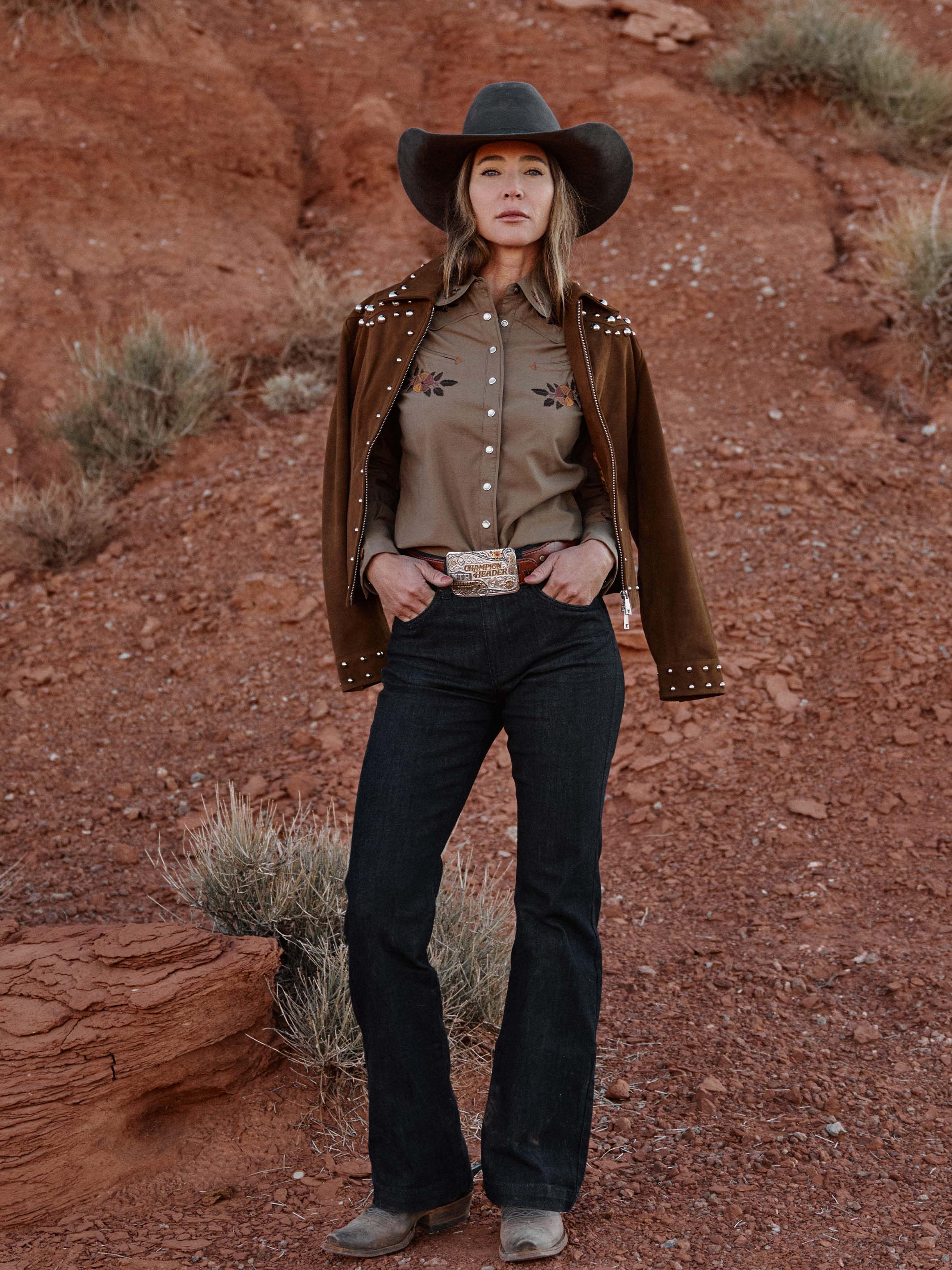 Women's Studded Suede Jacket - Image 5