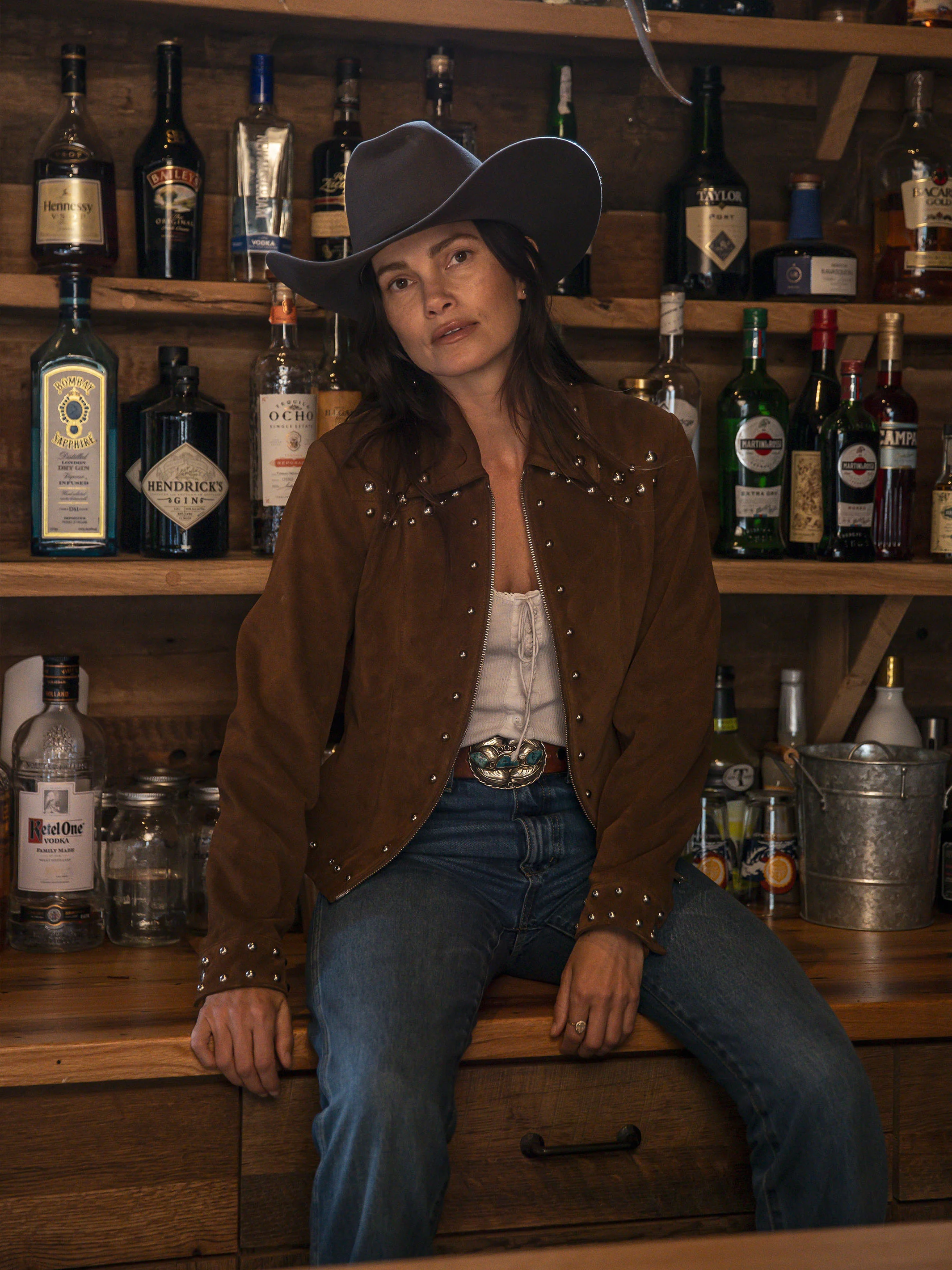 Women's Studded Suede Jacket - Image 8