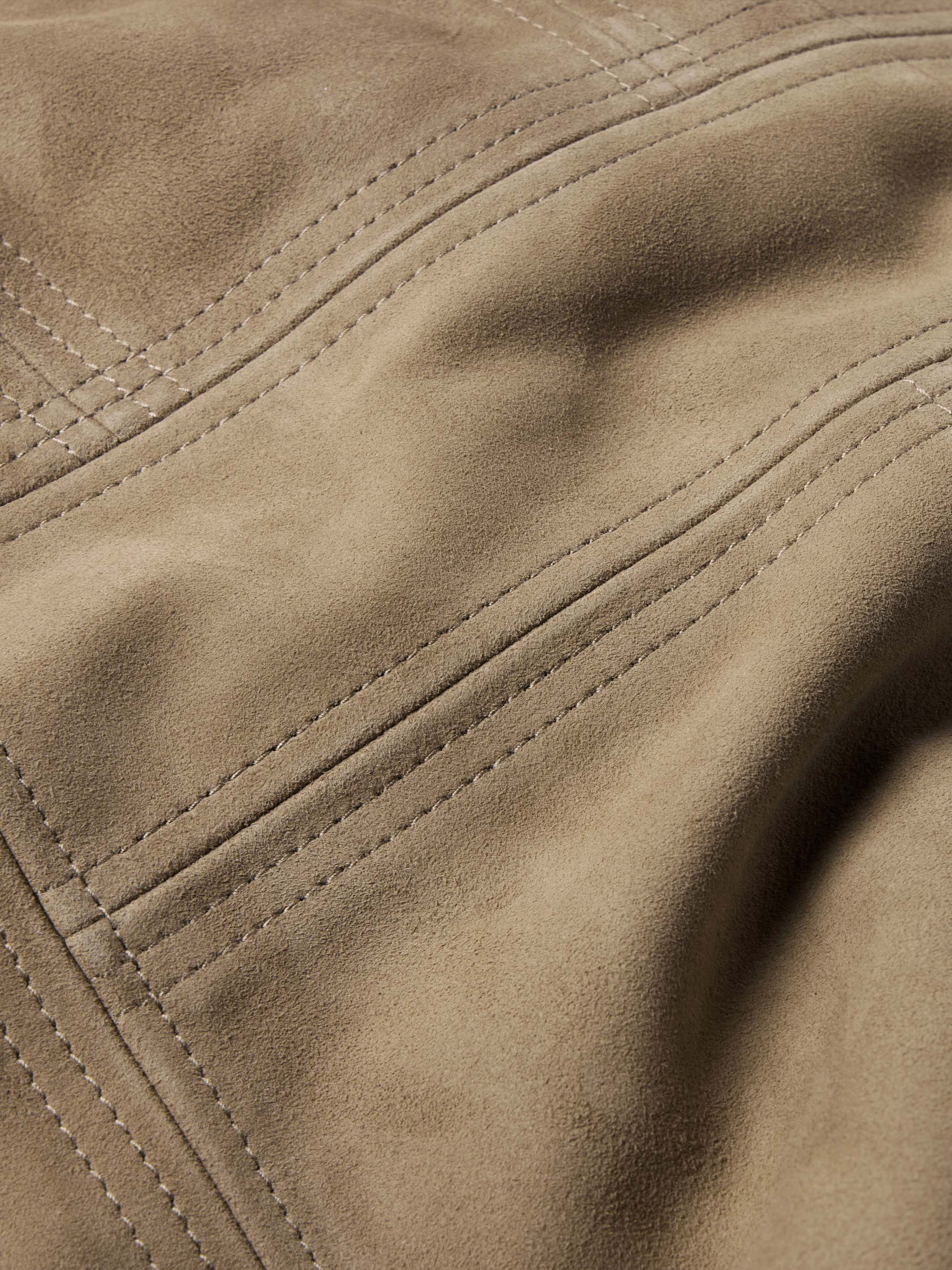 Women's Suede Coat With Toscana Shearling Collar - Image 18