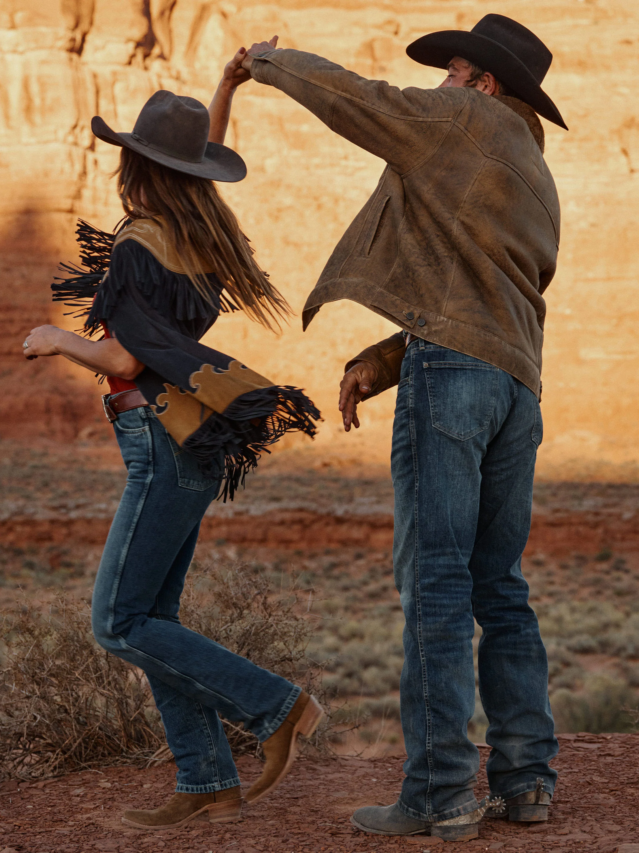 Women's Suede Fringe Cape - Image 7
