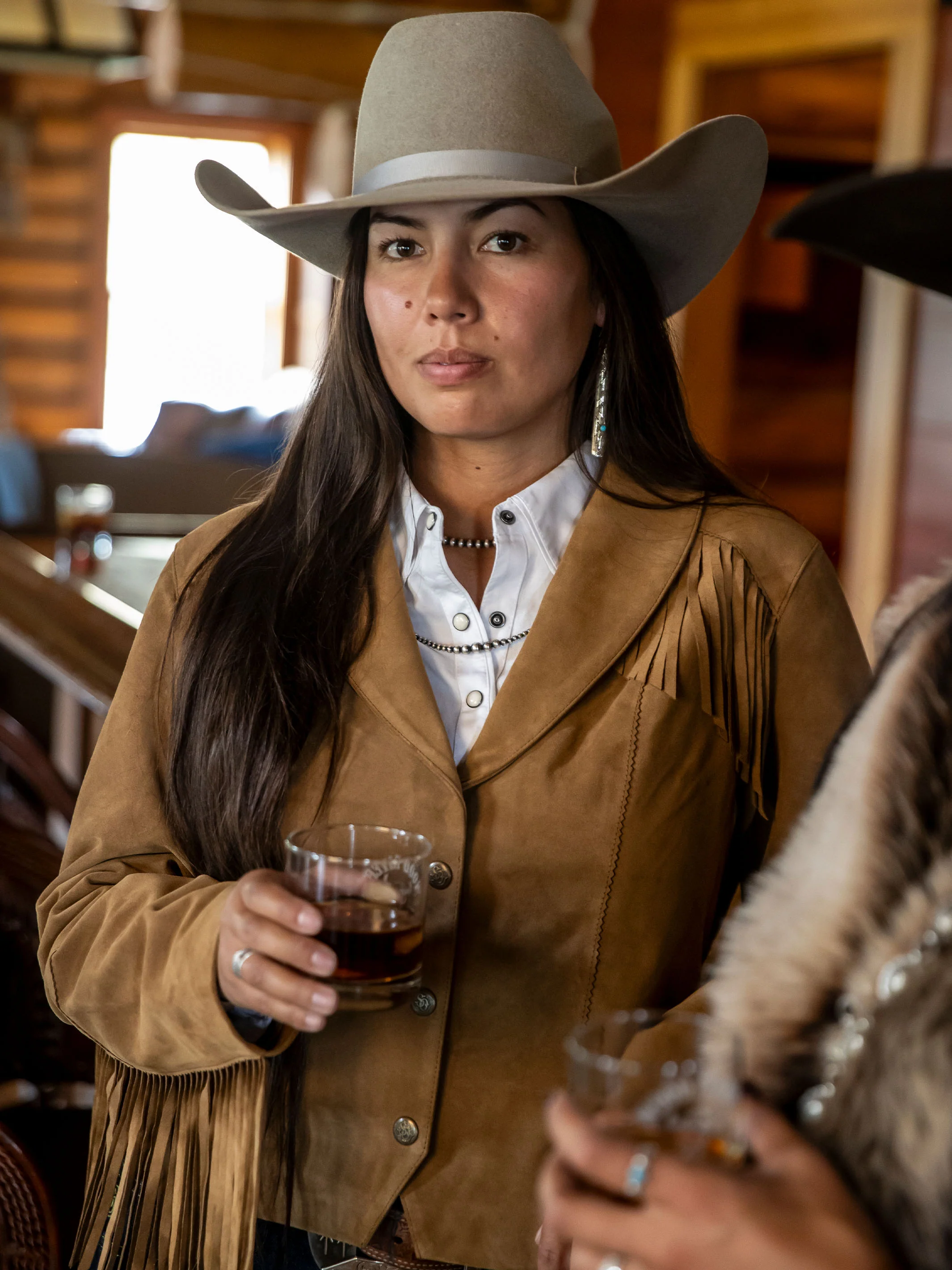 Women's Suede Fringe Jacket - Image 11