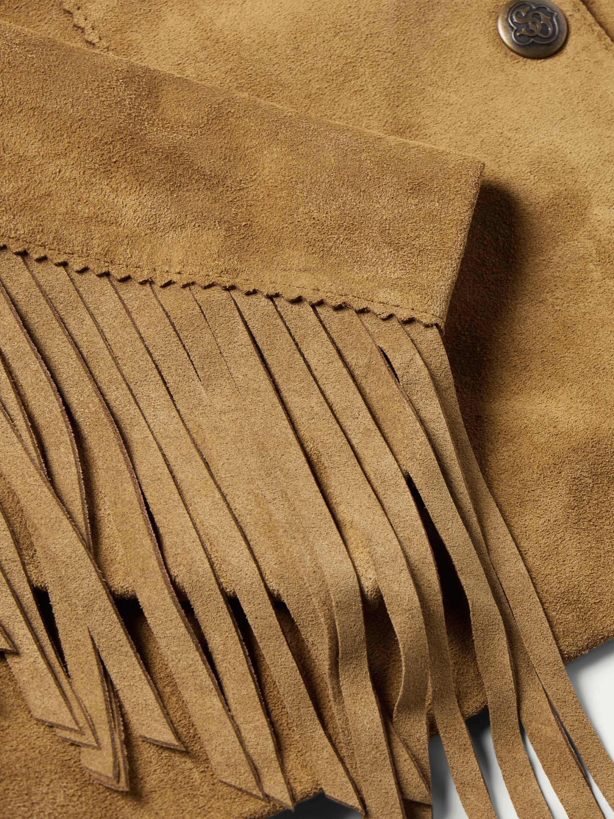 Women's Suede Fringe Jacket - Image 15