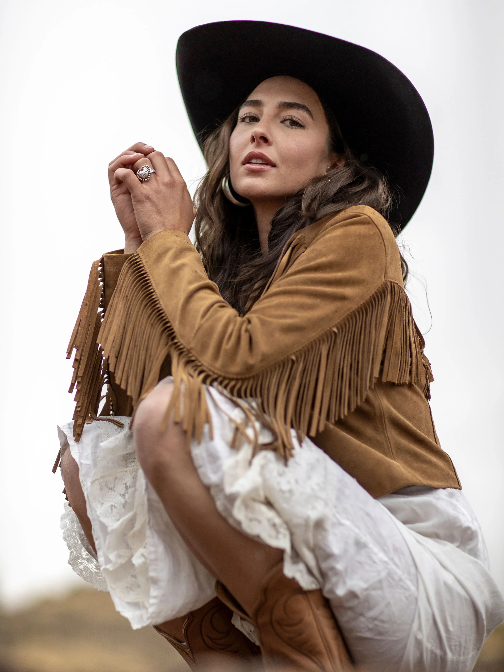 Women's Suede Fringe Jacket - Image 3