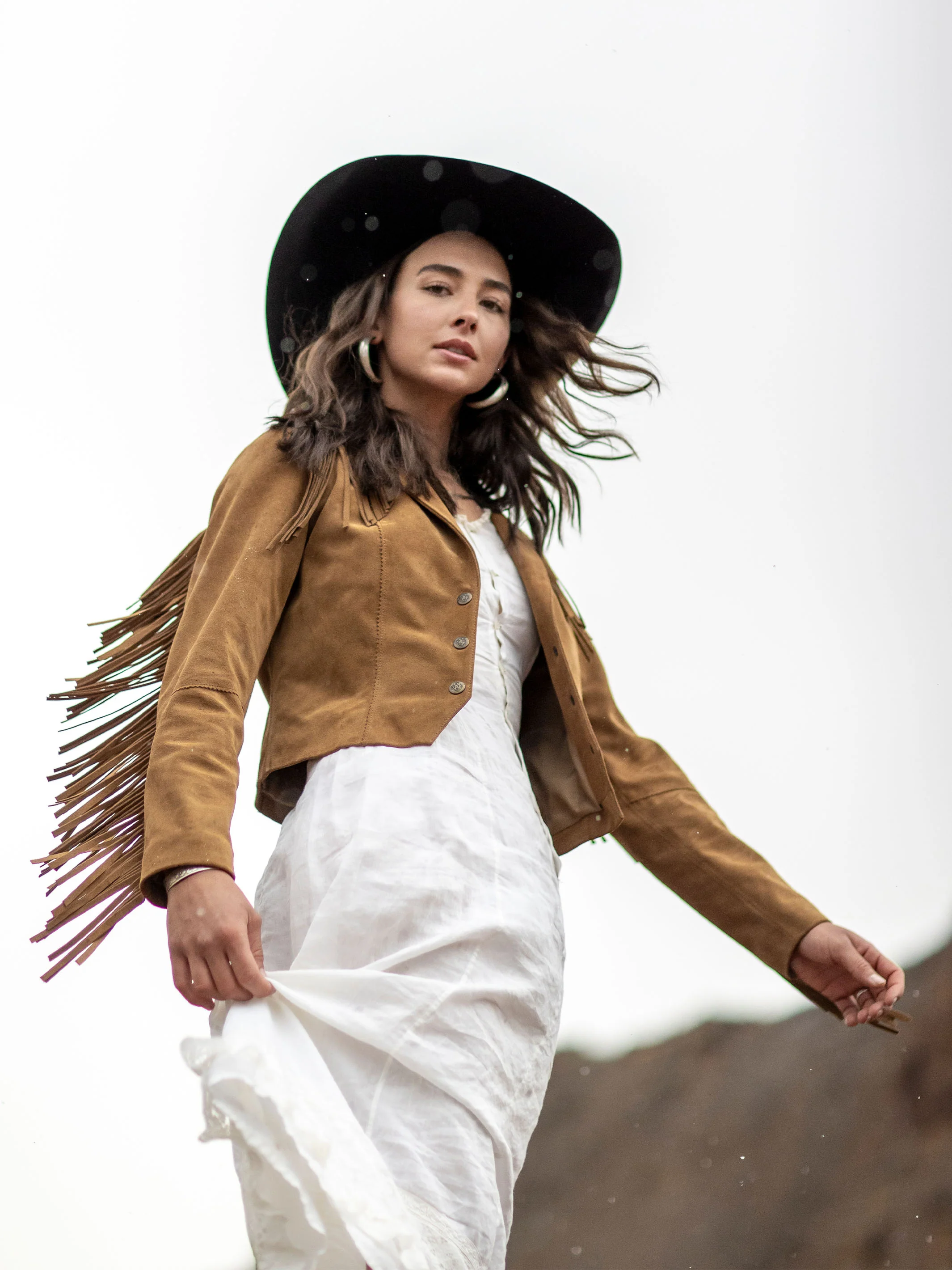 Women's Suede Fringe Jacket - Image 8