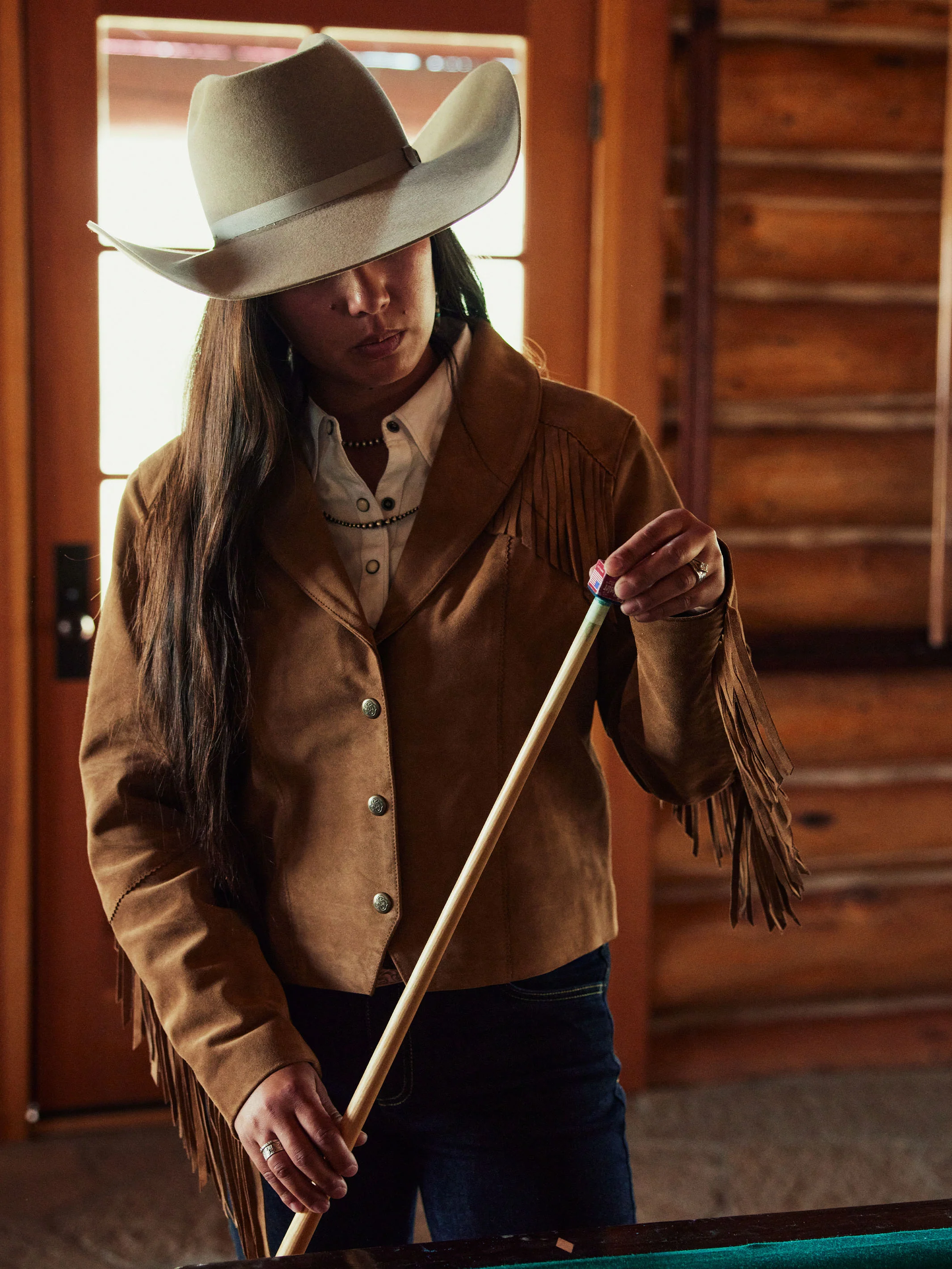 Women's Suede Fringe Jacket - Image 9