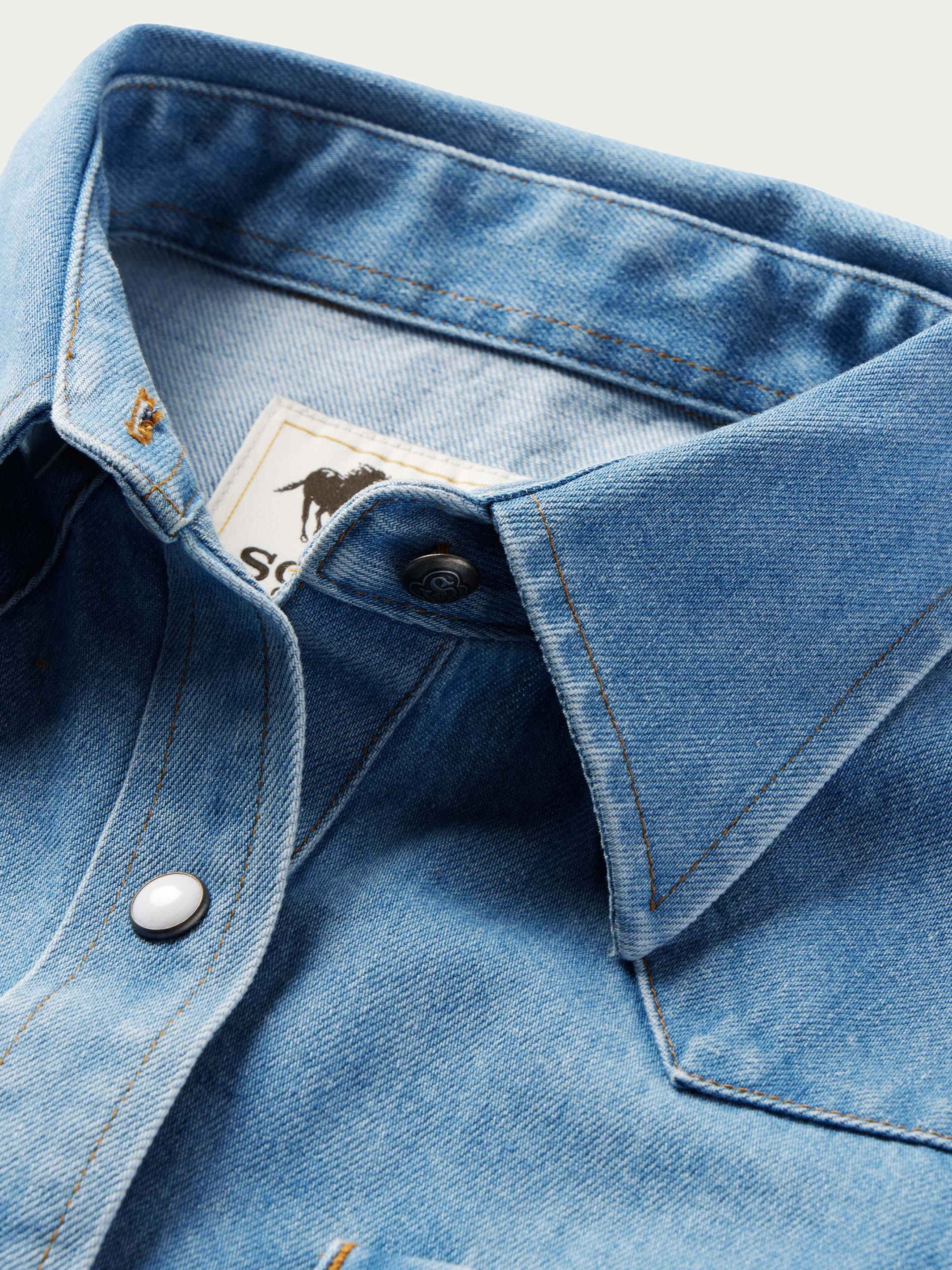 Women's Western Denim Pearl Snap - Image 12