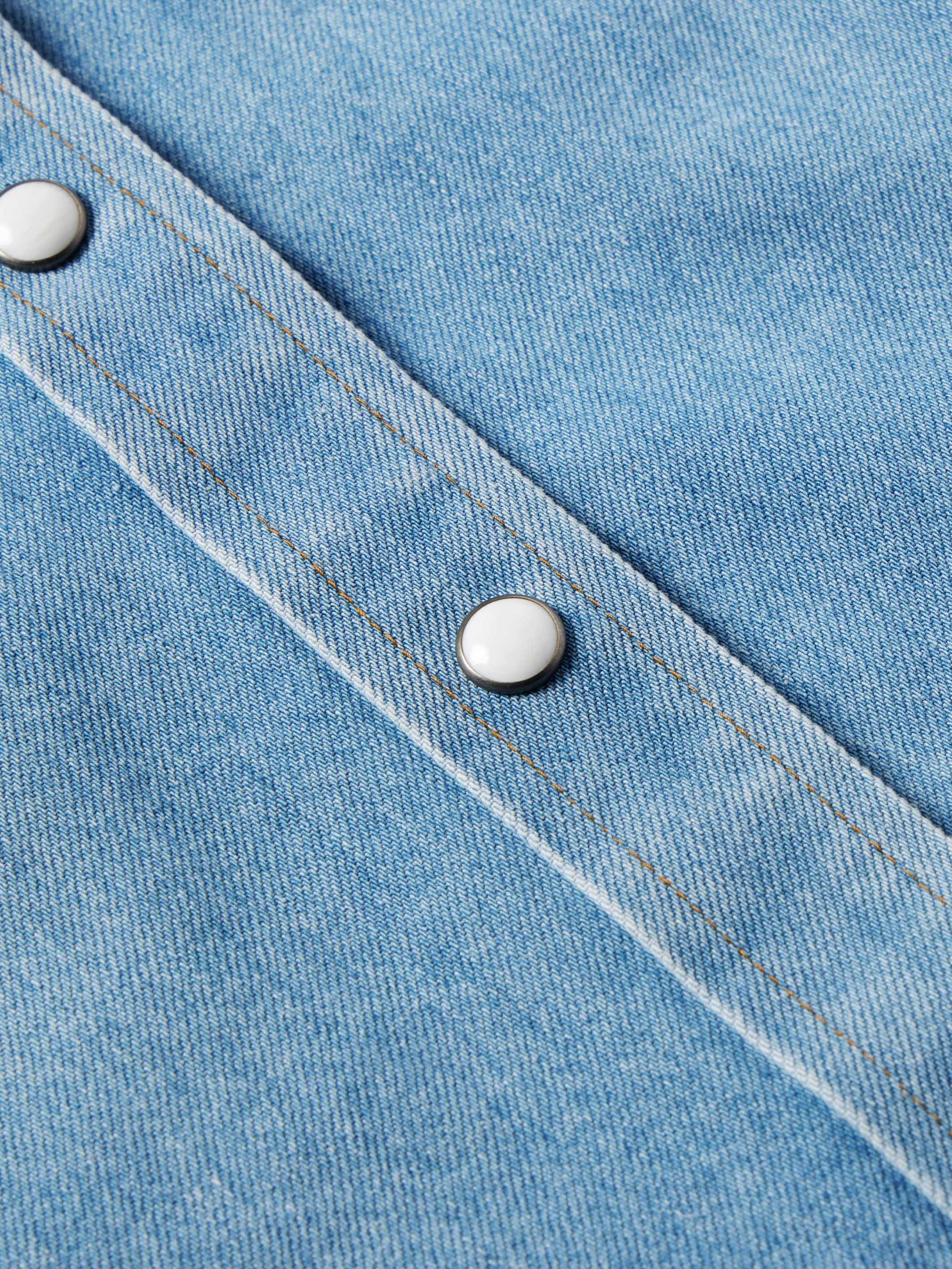 Women's Western Denim Pearl Snap - Image 16