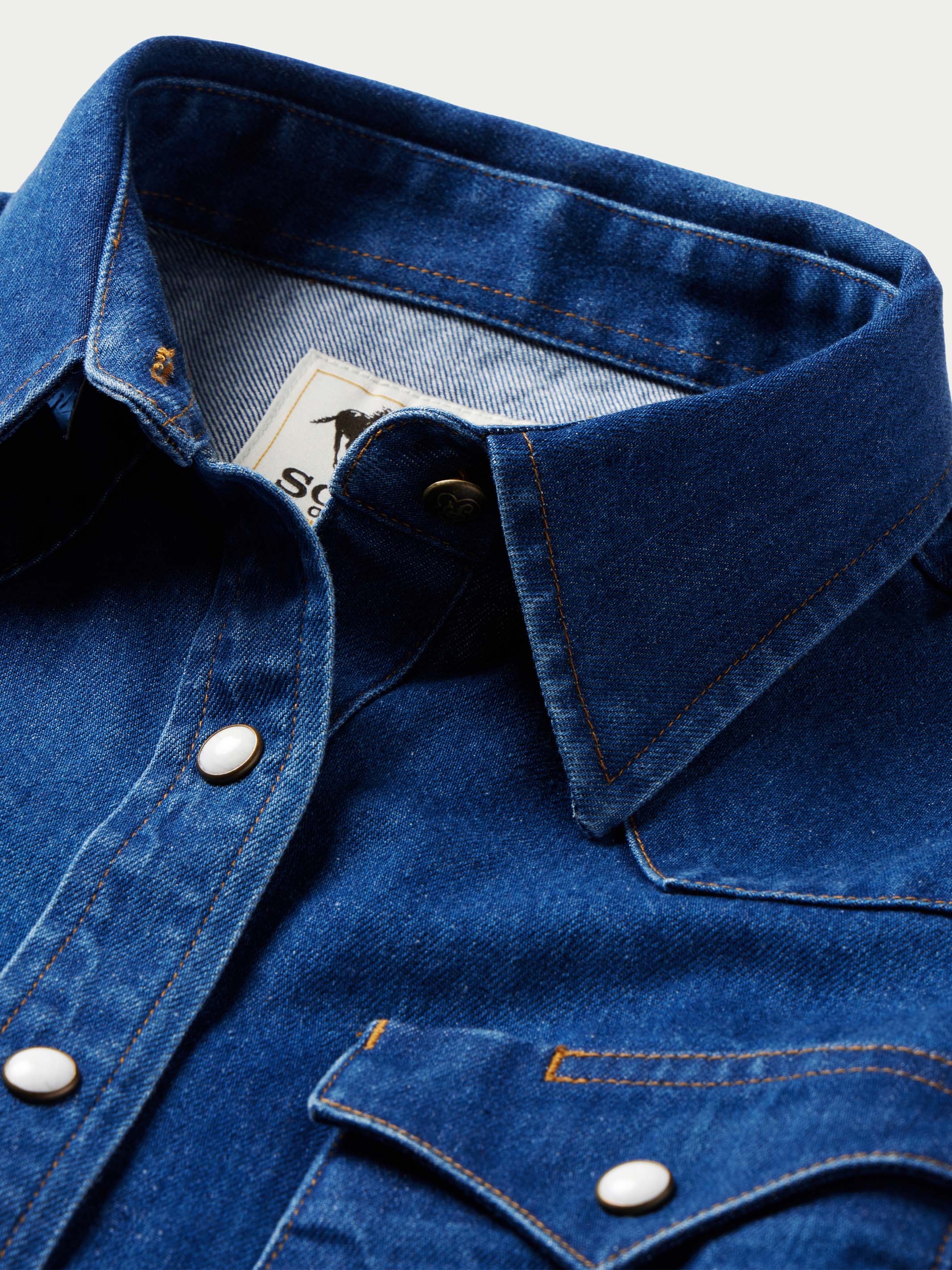 Women's Western Denim Pearl Snap - Image 12