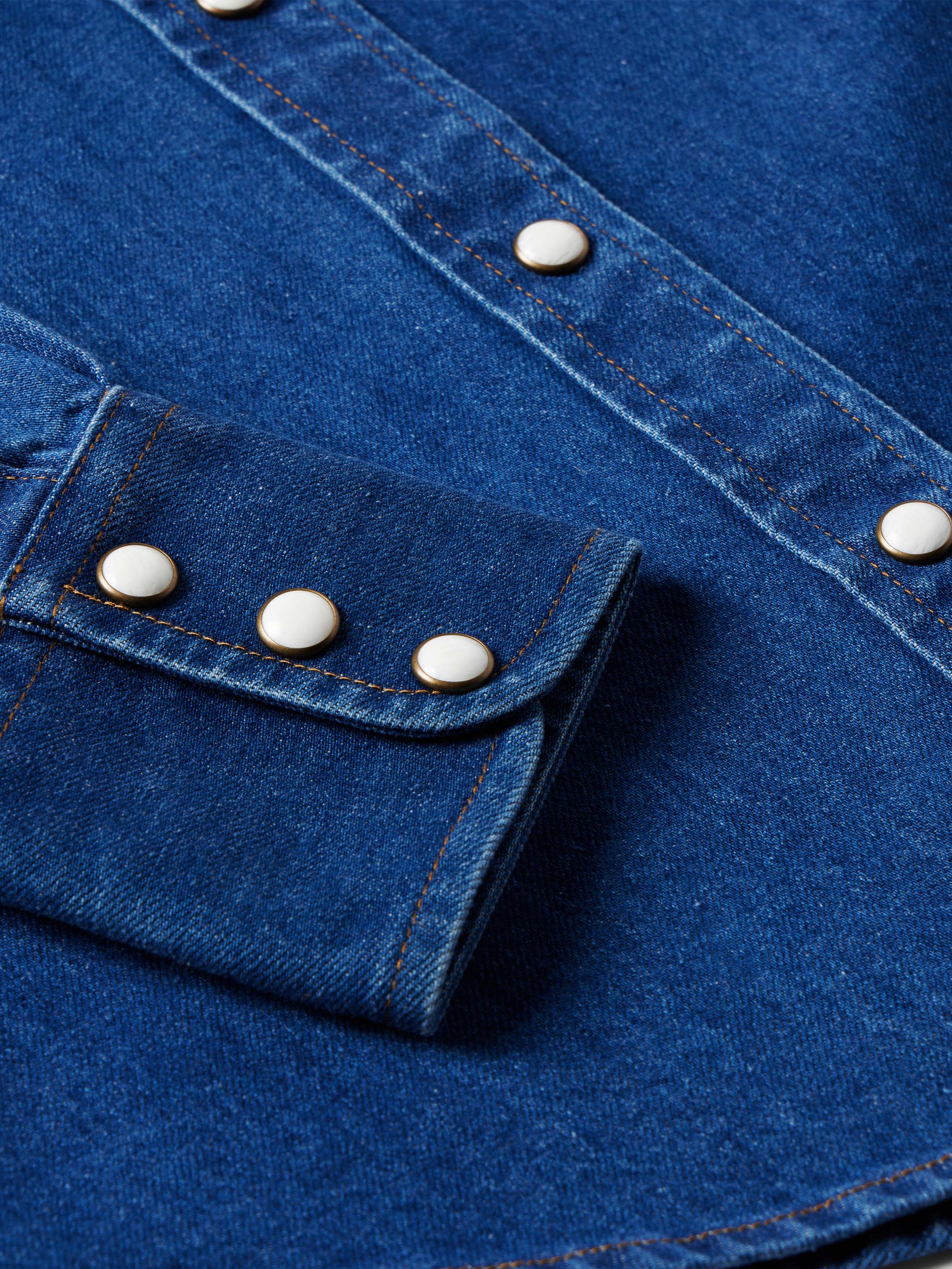 Women's Western Denim Pearl Snap - Image 13