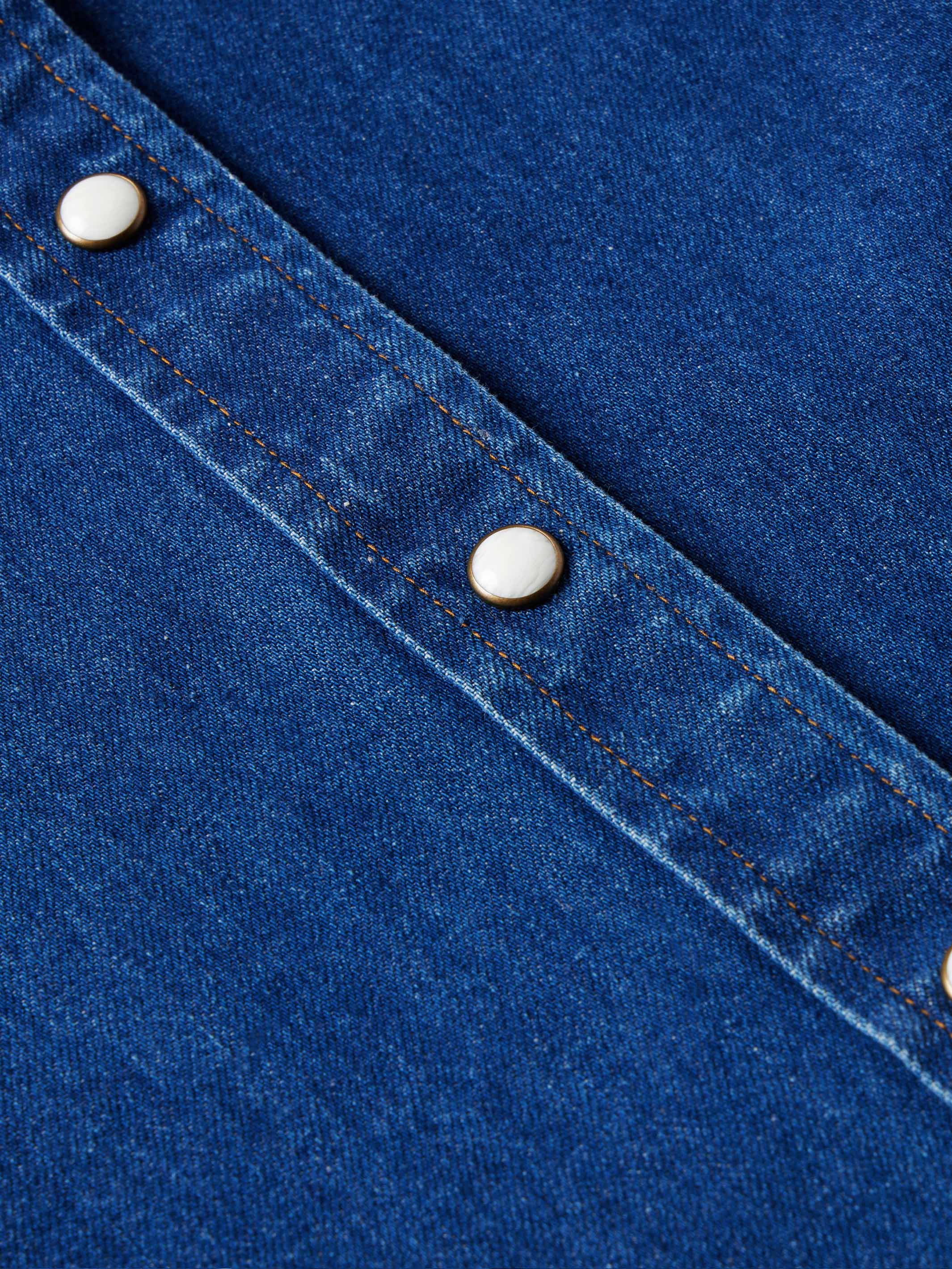 Women's Western Denim Pearl Snap - Image 16