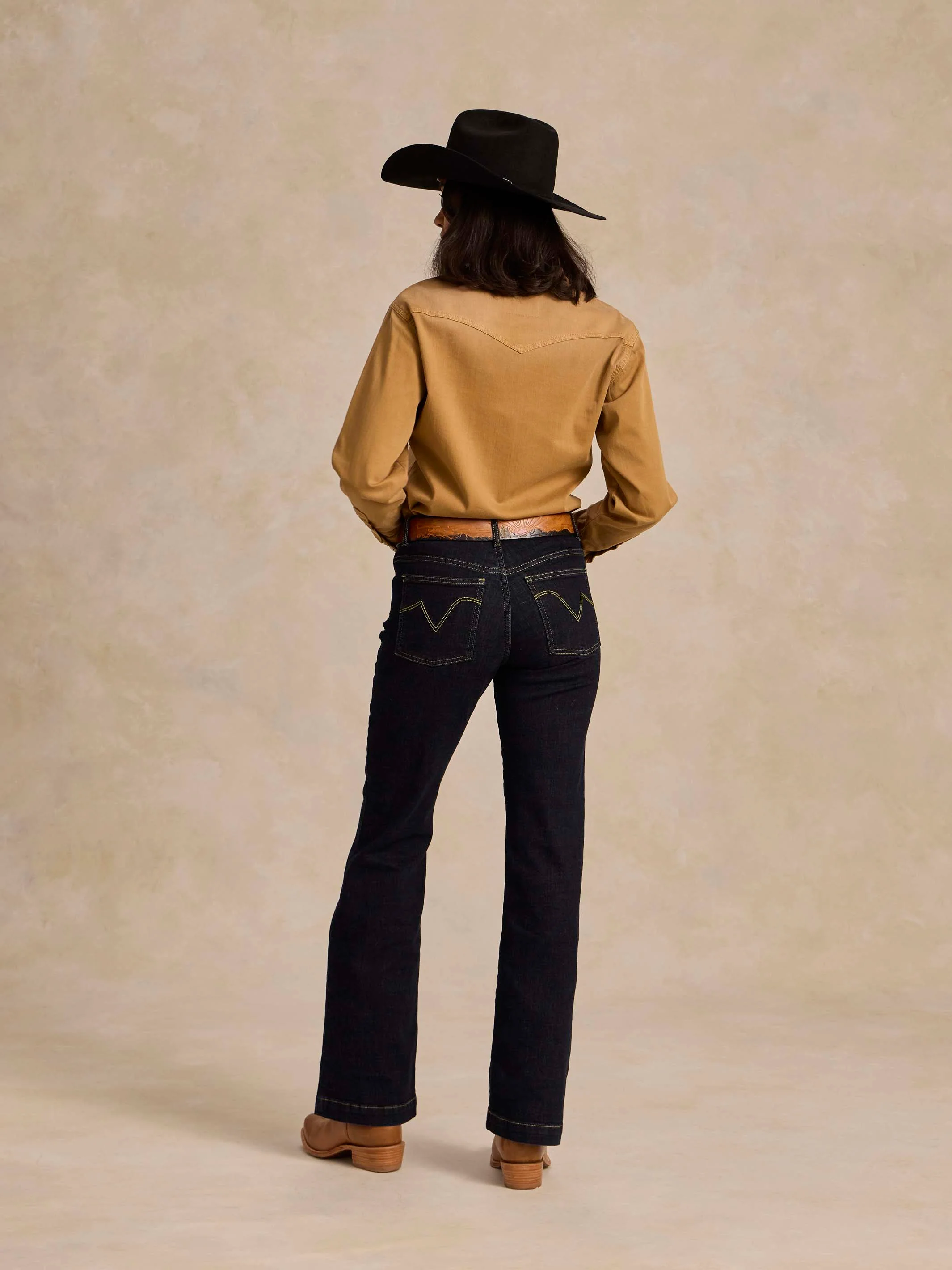 Women's Western Denim Snap Shirt - Image 4