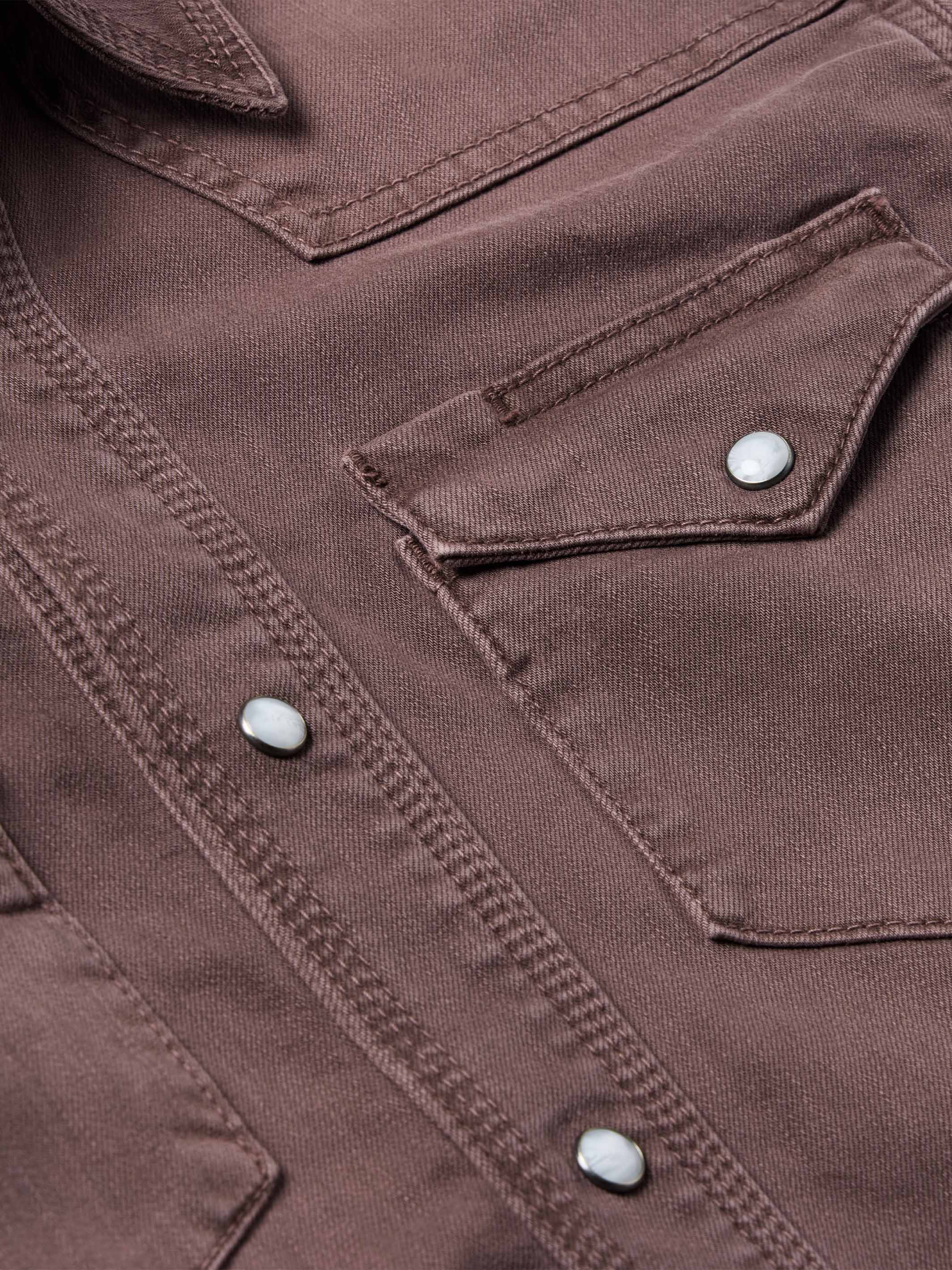 Women's Western Denim Snap Shirt - Image 11