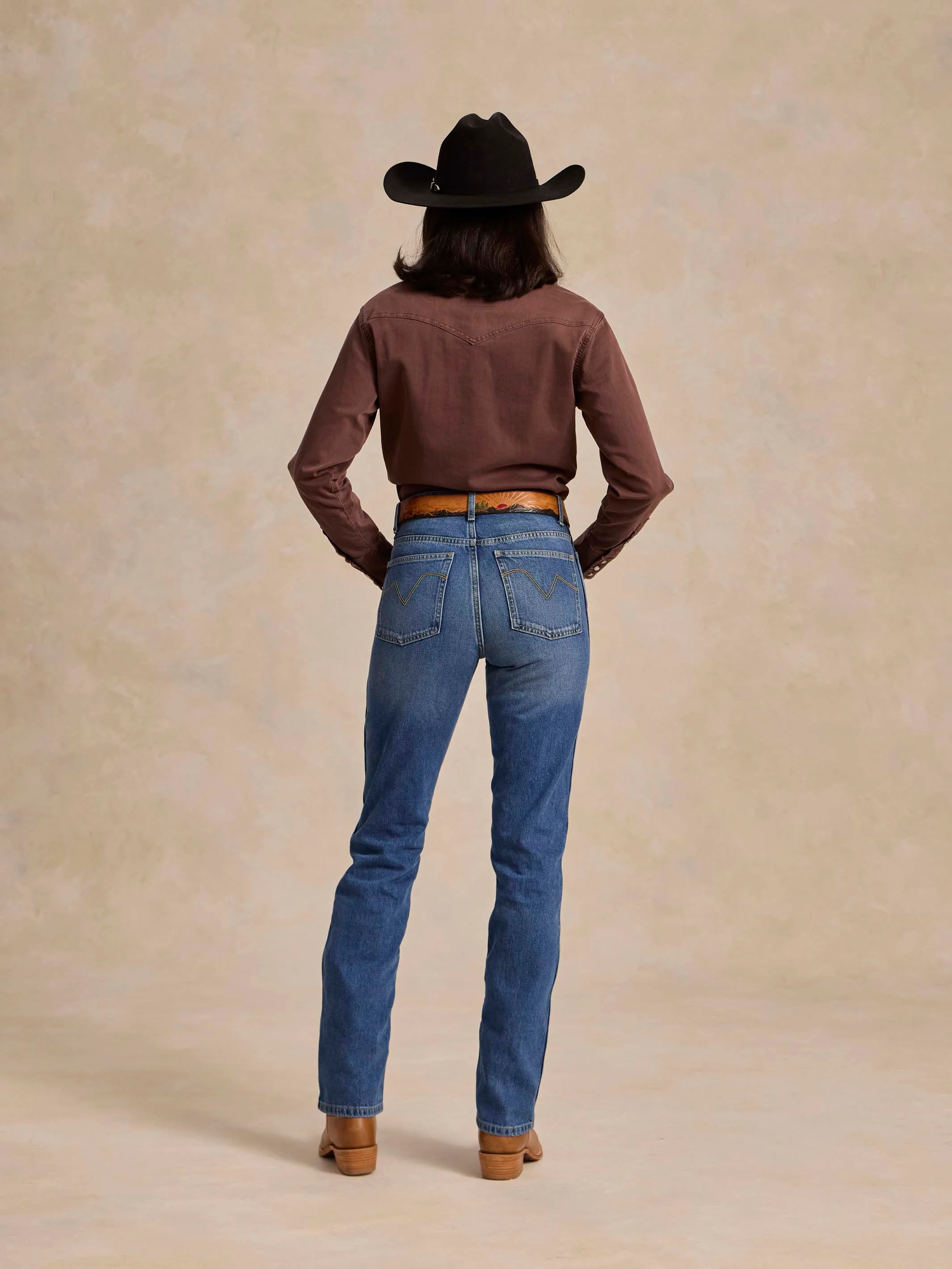 Women's Western Denim Snap Shirt - Image 4