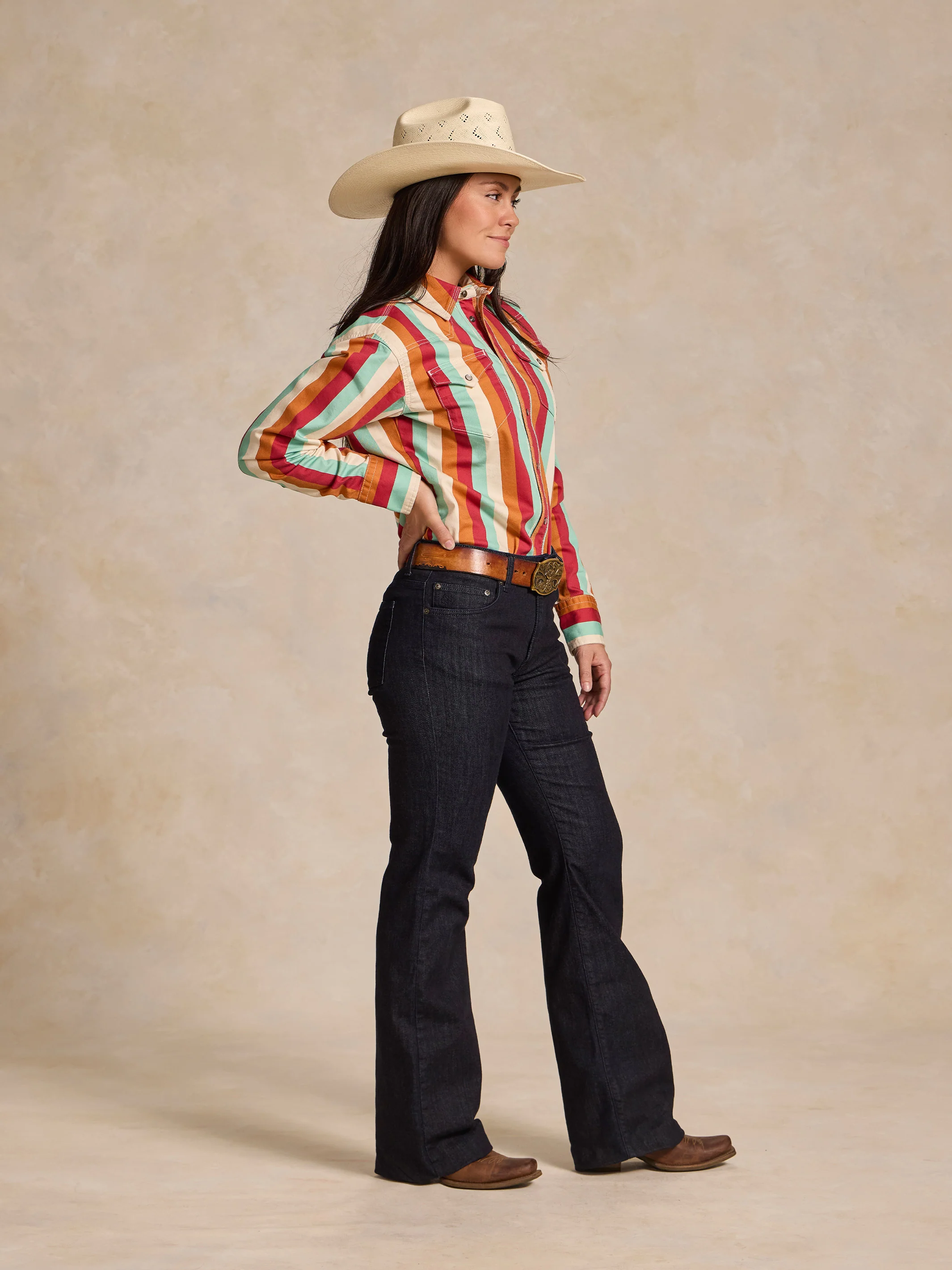 Women's Western Stretch Snap Shirt - Image 12