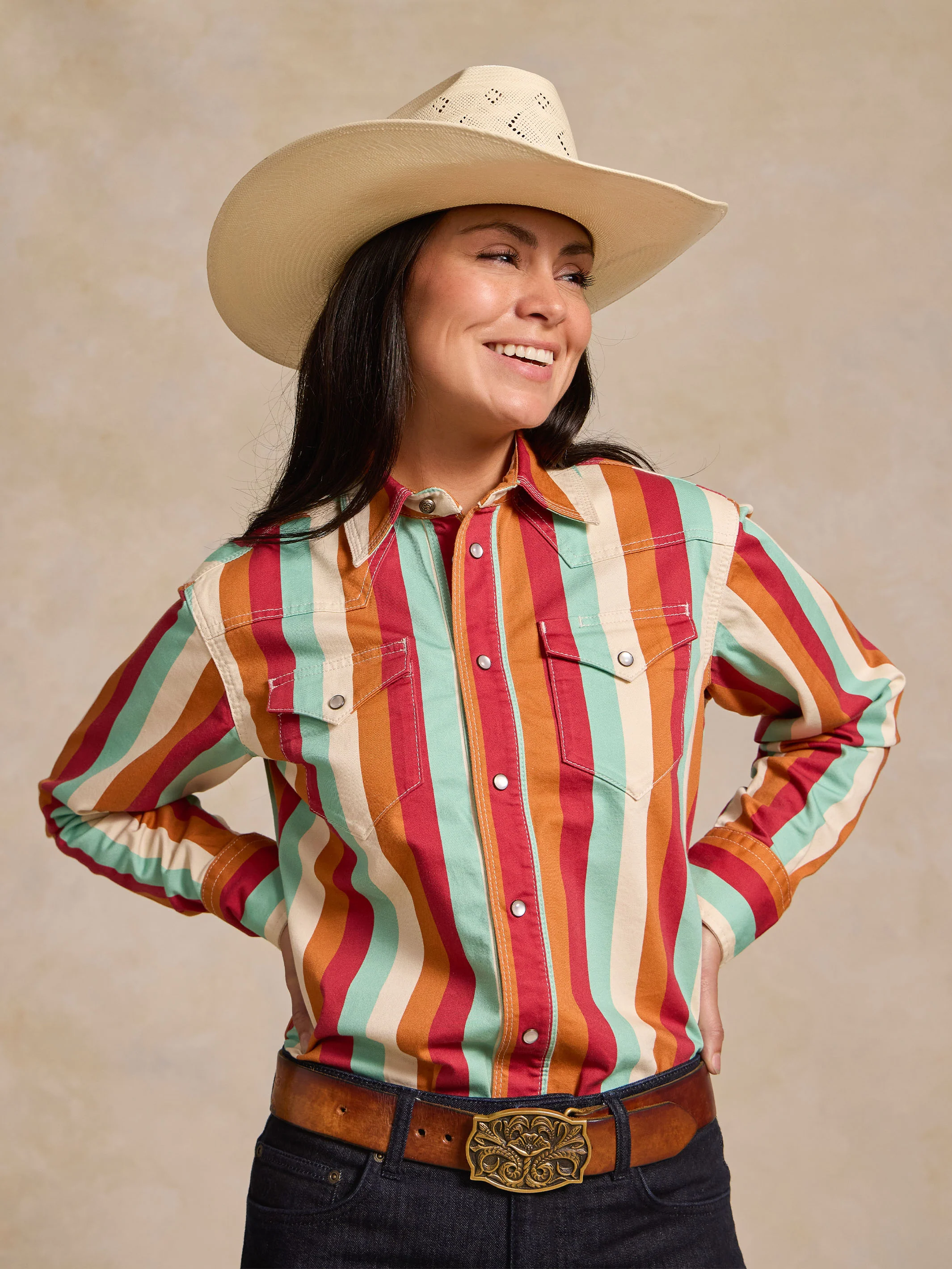 Women's Western Stretch Snap Shirt - Image 3