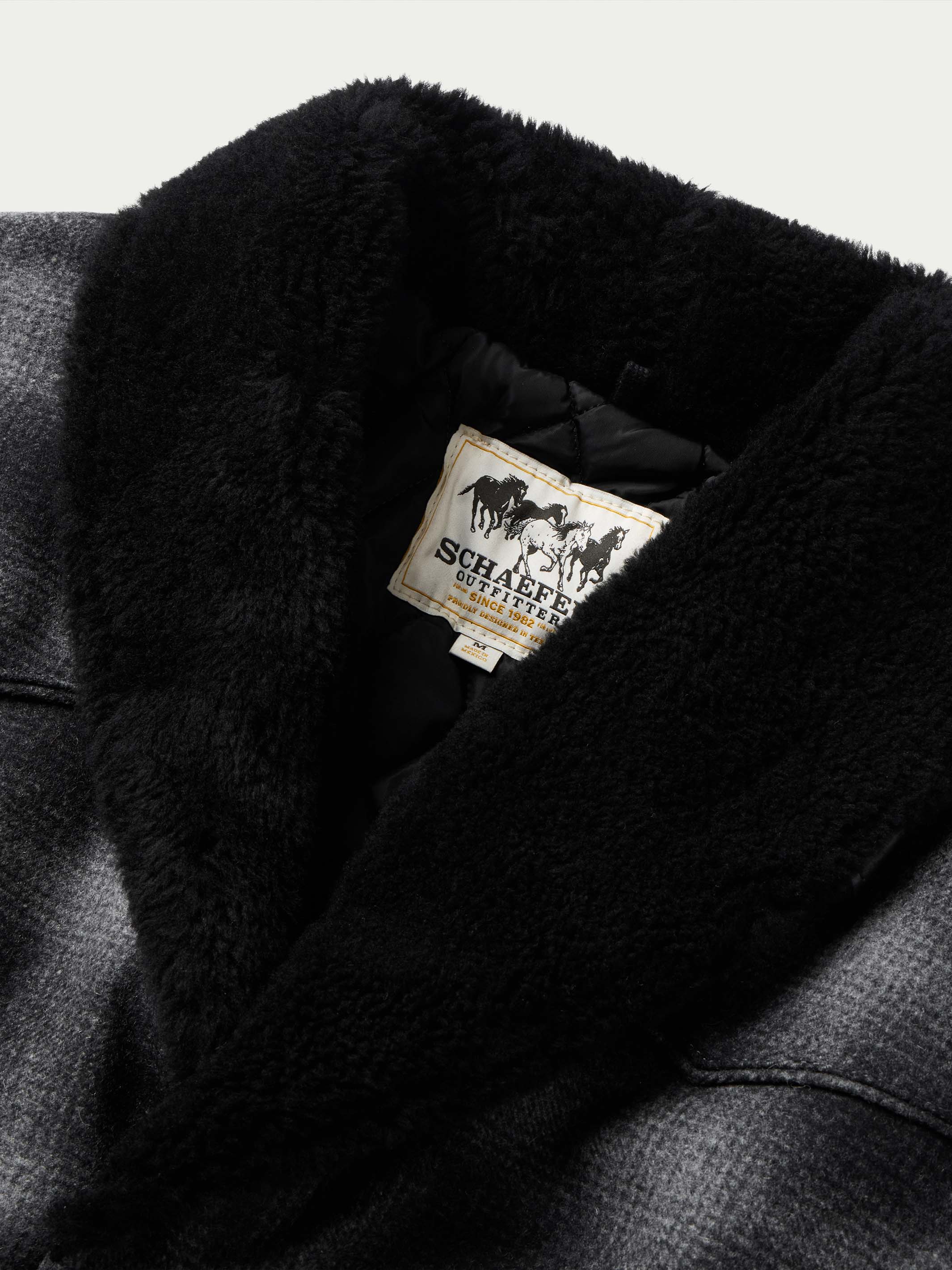 Wool Coat With Shearling Collar - Image 13