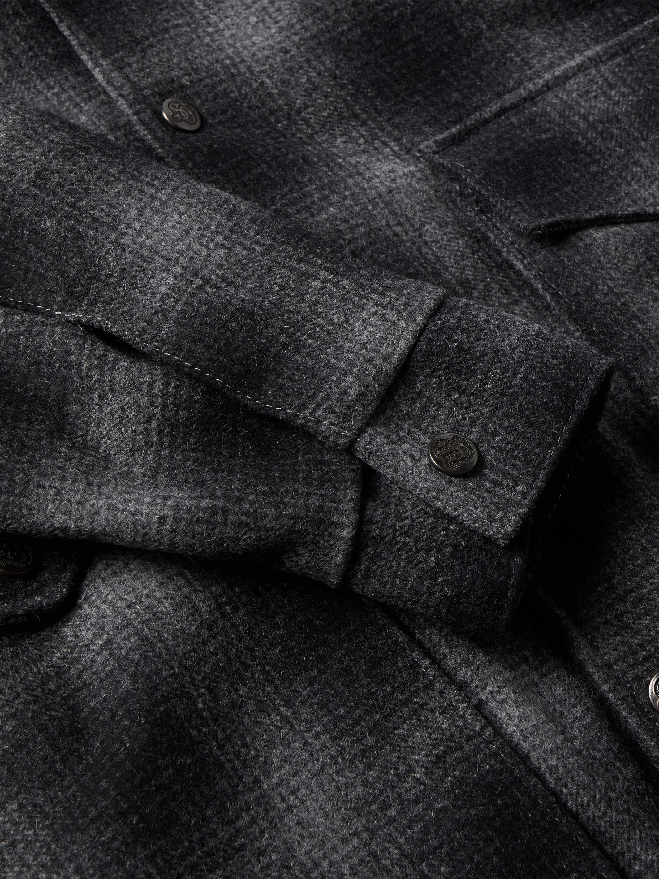 Wool Coat With Shearling Collar - Image 15