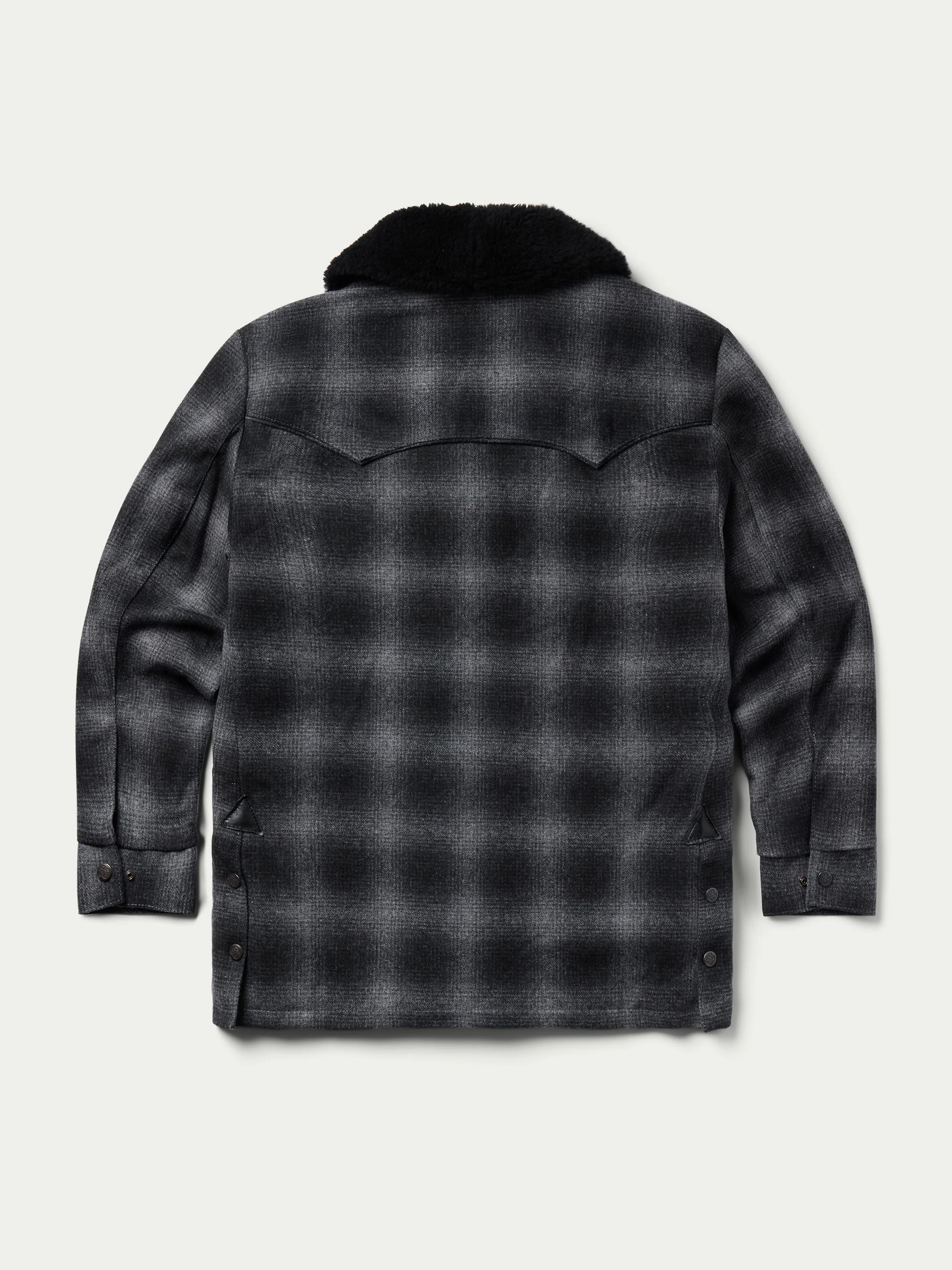 Wool Coat With Shearling Collar - Image 3