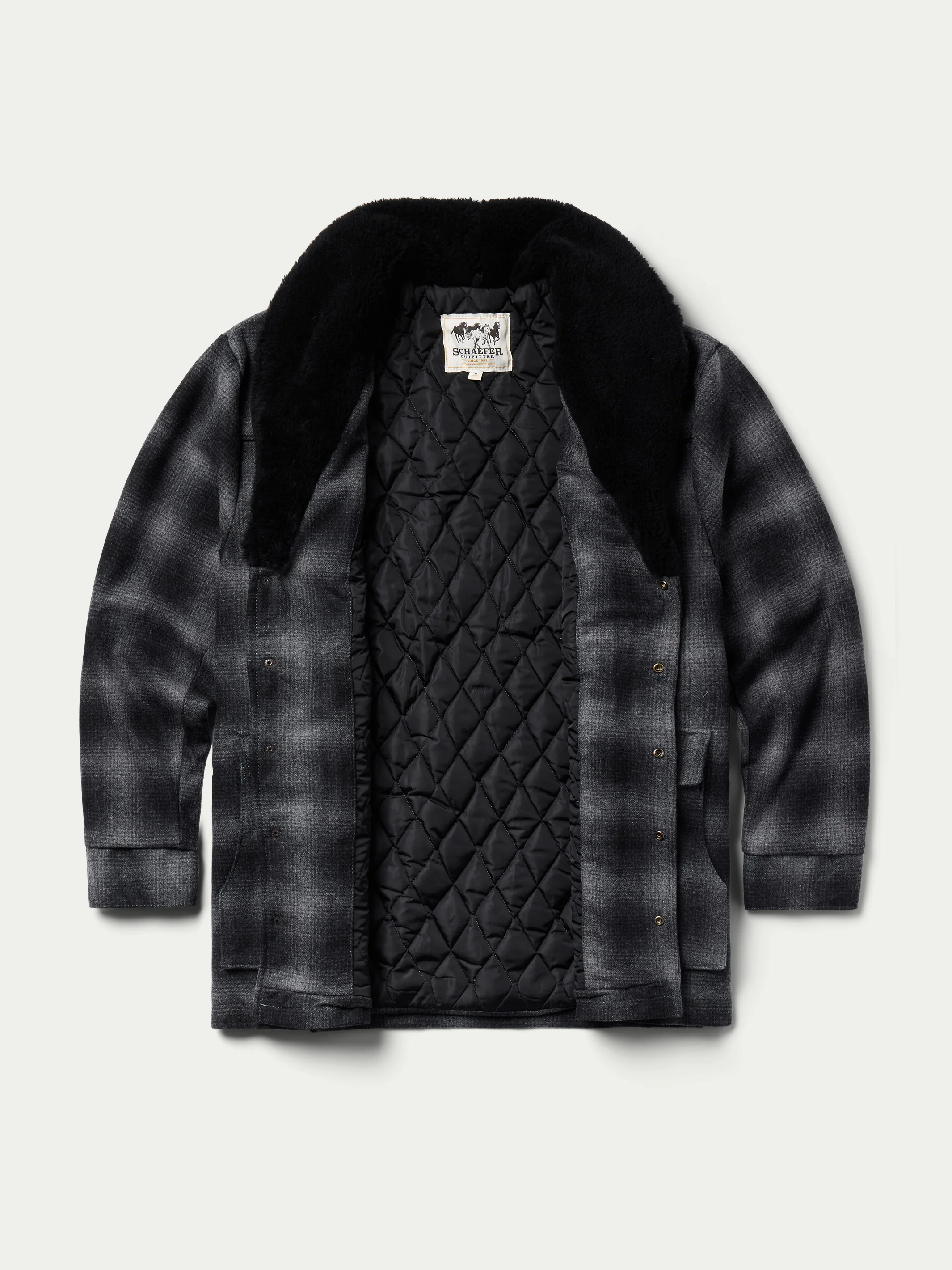 Wool Coat With Shearling Collar - Image 6