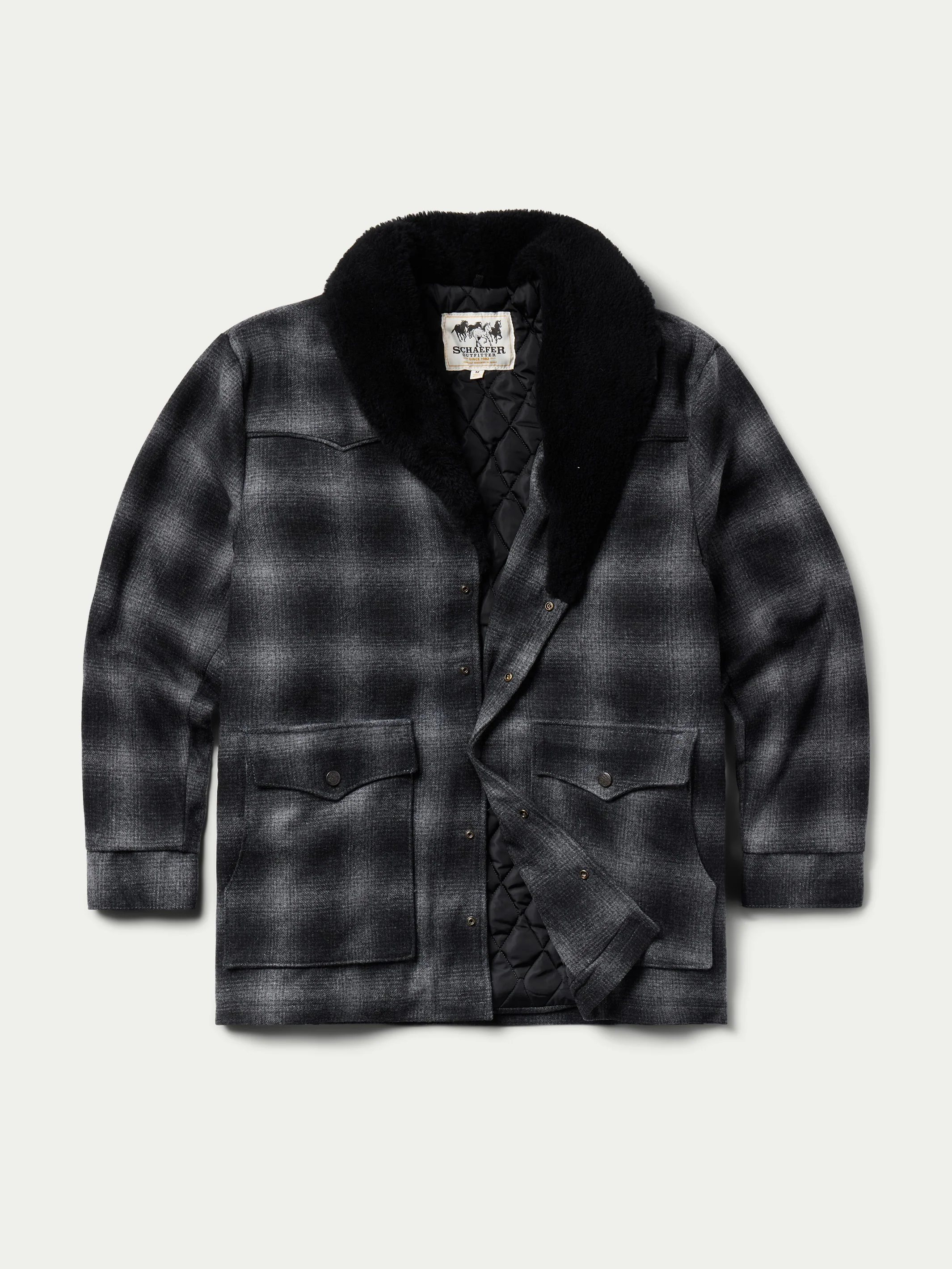 Wool Coat With Shearling Collar - Image 7