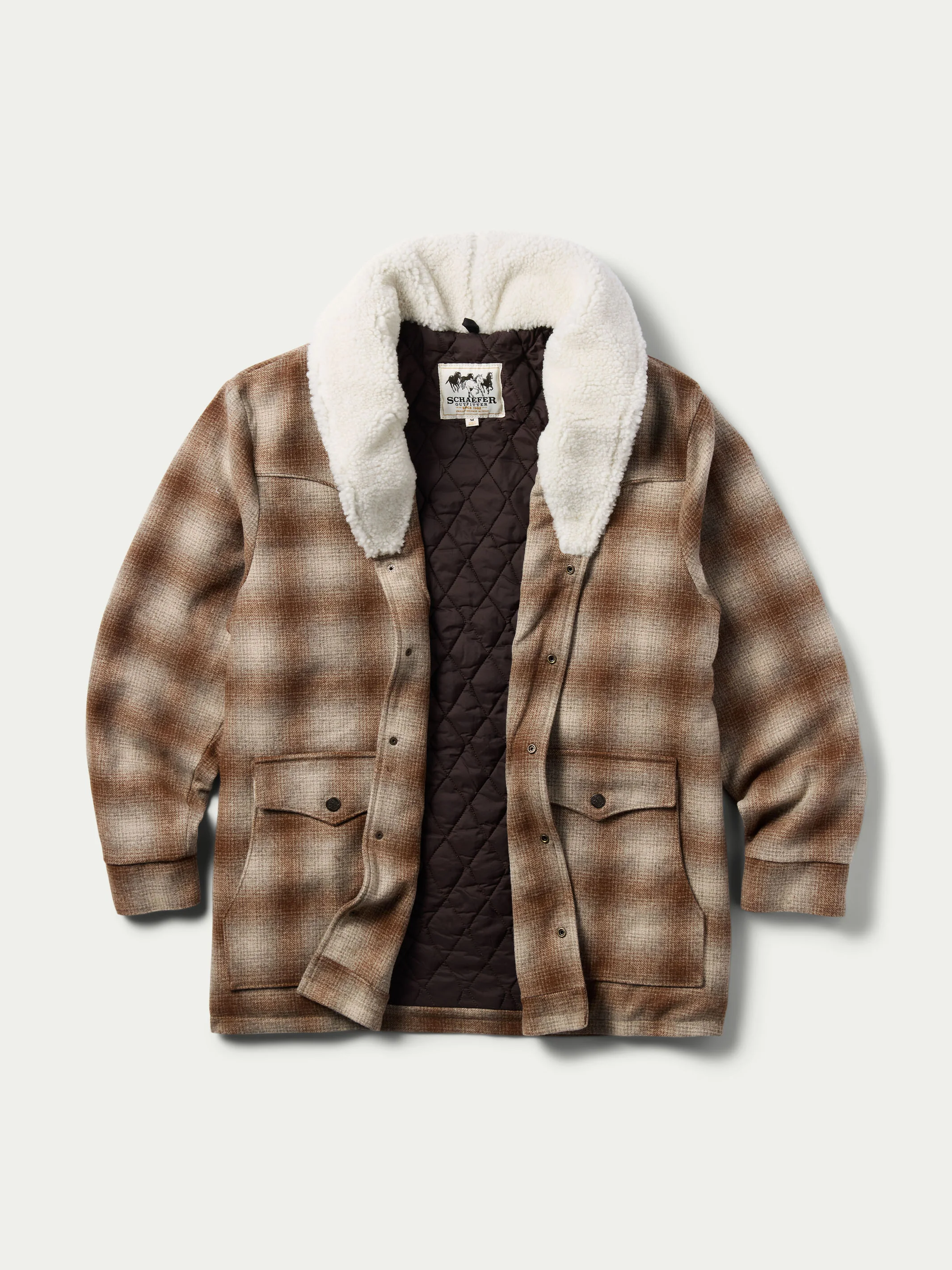 Wool Coat With Shearling Collar - Image 12