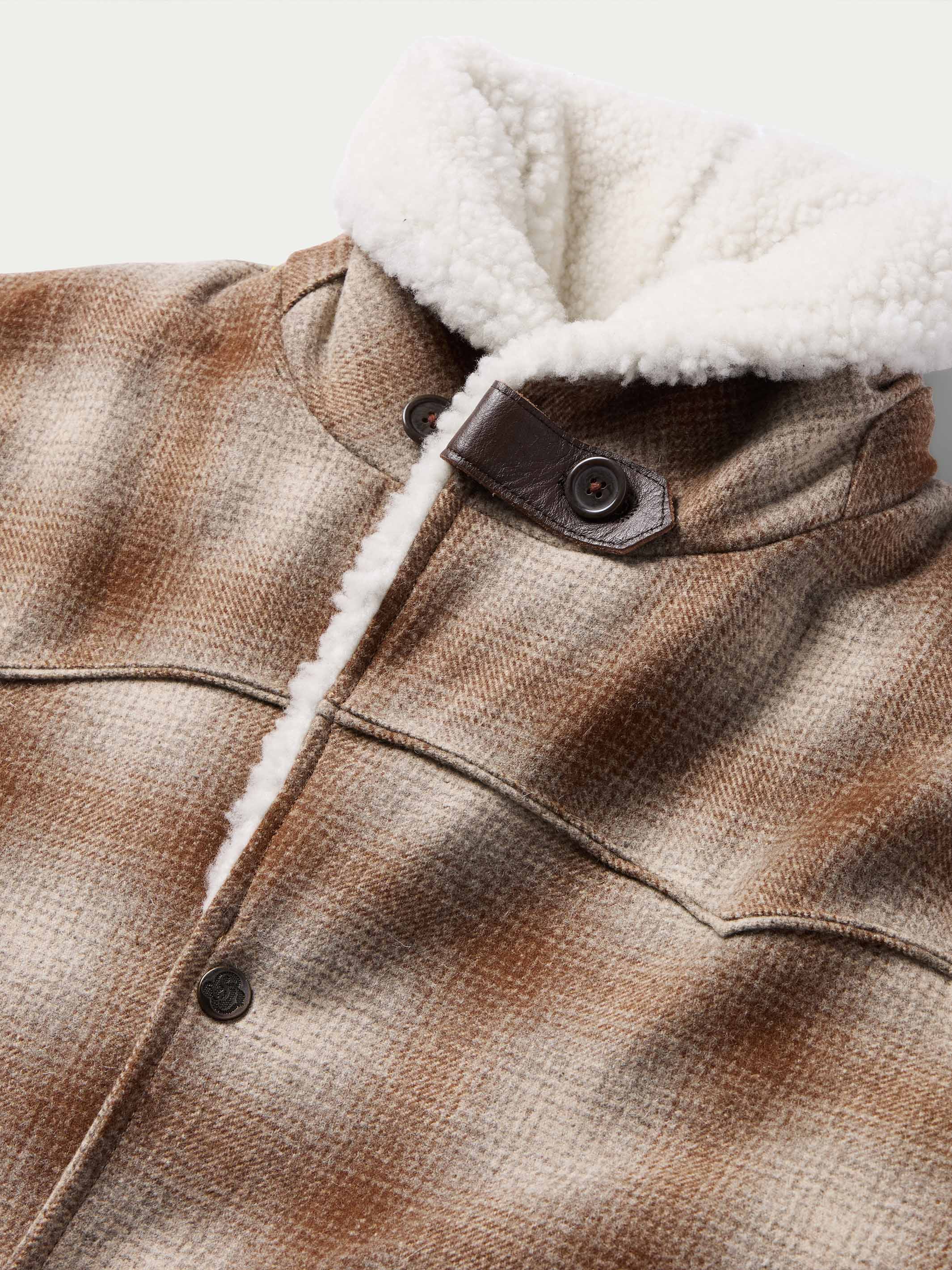 Wool Coat With Shearling Collar - Image 14