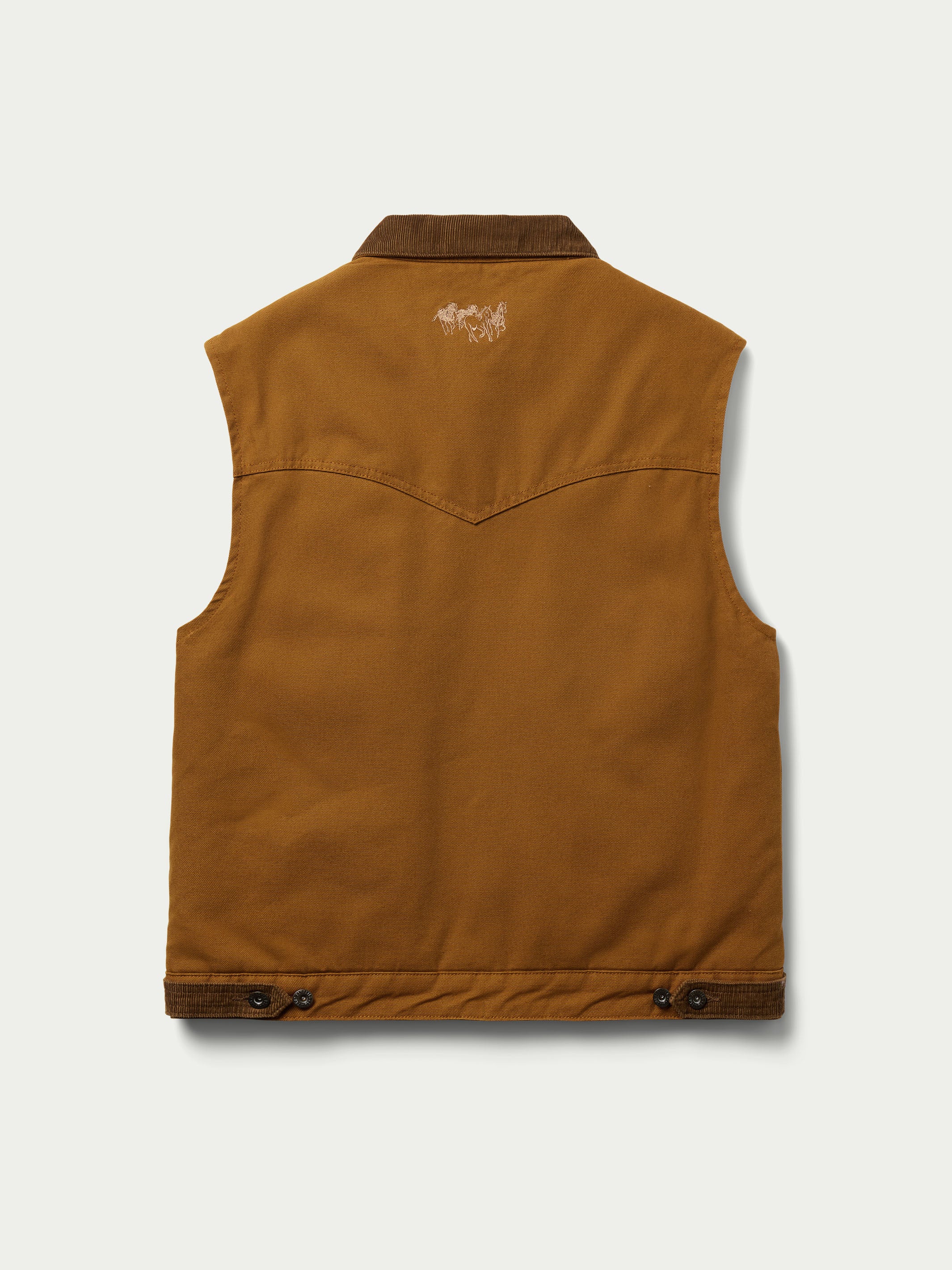 Zip Canvas Vest With Sherpa Lining - Image 7